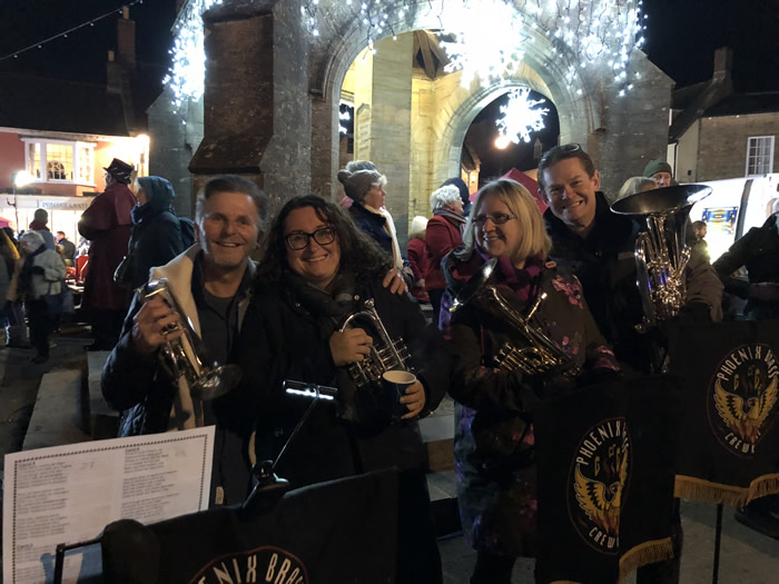 Mike, Julia, Jaz and Duncan @ Beaminster Lights